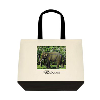 Elephant Cotton tote Bag
